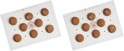 Vista 9 de King Arthur Baking Company - Tapete de silicona reutilizable para hornear, apto para horno, para espaciar y colocar la masa de galletas