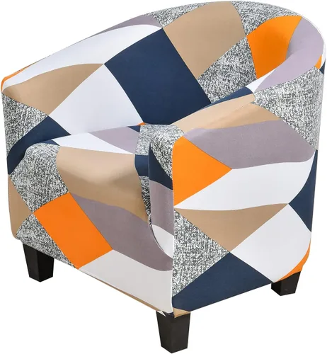 Vista 13 de HOTNIU Funda para silla de club, fundas para sillas de bañera para sillones, funda elástica para sillón, protector de silla de club, cubiertas