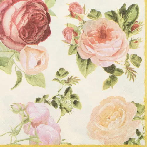 Vista 8 de English Roses Bird - Servilletas de papel bonitas, 20 servilletas florales de 13 pulgadas, servilletas suaves de 3 capas para fiesta de jardín