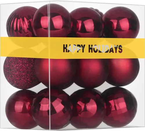 Vista 109 de Esferas pequeñas de Navidad de bronce y dorado de 1.6 pulgadas, adornos para decoración de árbol de Navidad, bolas colgantes inastillables