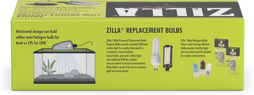 Vista 5 de Zilla Accesorios de terrario de reptiles de perfil bajo individual, negro