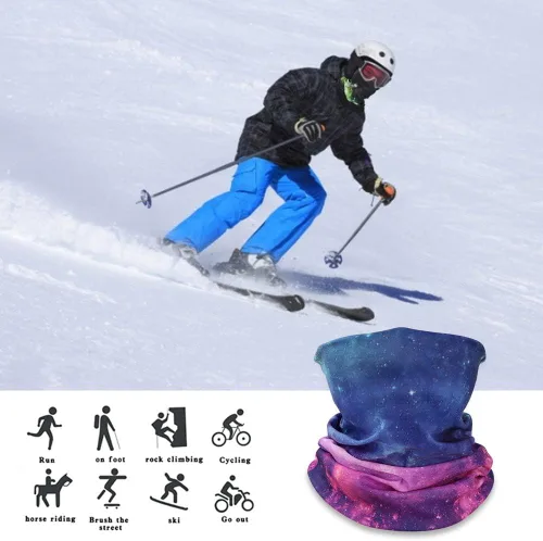 Vista 7 de GUIFIER Máscara facial bandanas para el cuello, bufanda mágica para el polvo, el sol, el viento