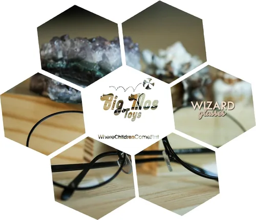 Vista 5 de Big Mo's Toys Gafas de mago – Alambre redondo para disfraz – 1 par
