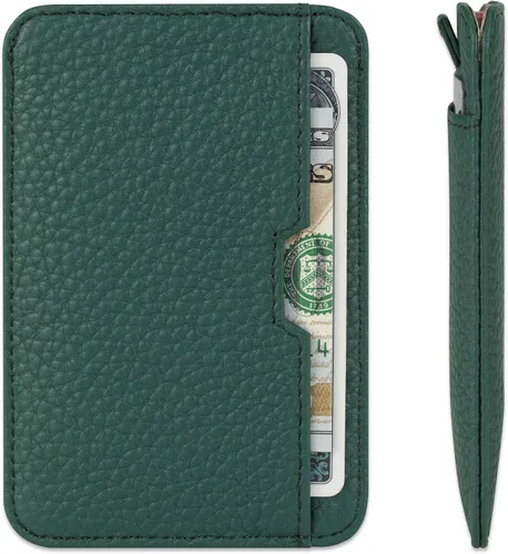 Vista 35 de Vaultskin CHELSEA - Cartera de piel delgada con bloqueo RFID para hombre, tarjetero minimalista con bolsillo frontal