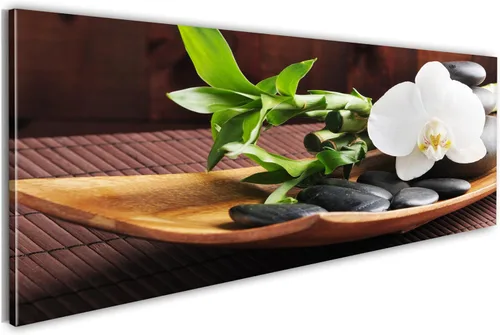 Vista 22 de artgeist Lienzo decorativo para pared, diseño de plumas de 35 x 12 pulgadas, 1 unidad, decoración del hogar, imagen estirada enmarcada para fotos