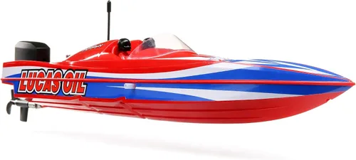 Vista 2 de Pro Boat Lucas Oil 17 Power Race DeepV w/Smart Chg & BattRTR PRB08044T2 Barcos RTR Eléctrico Amarillo