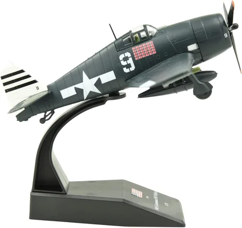 Vista 5 de TANG DYNASTY 1:72 F6F Hellcat Metal Fighter modelo de avión de ataque, Marina de los Estados Unidos, Segunda Guerra Mundial 1945, modelo de avión