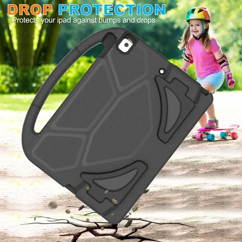 Vista 4 de Funda para niños para iPad 10.2 y 10.5, iPad de 9ª/8ª/7ª generación de 10.2 pulgadas 2021 2020 2019 con protector de pantalla, iPad Air 3ª Negro