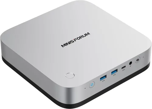 Vista 10 de MINISFORUM Mini PC X1-255 AMD Ryzen 7 255 Barebone con 2 ranuras DDR5 + 2 ranuras PCIe4.0 SSD Ranuras de computadora de escritorio, HDMI DP 2xUSB4