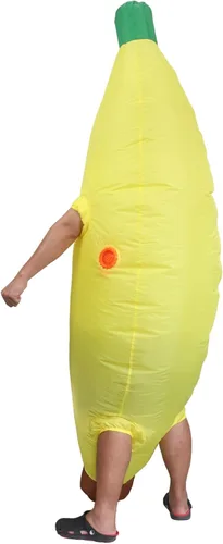 Vista 4 de Inflatable Banana Costume Adults, Funny Blow Up Suit for Halloween