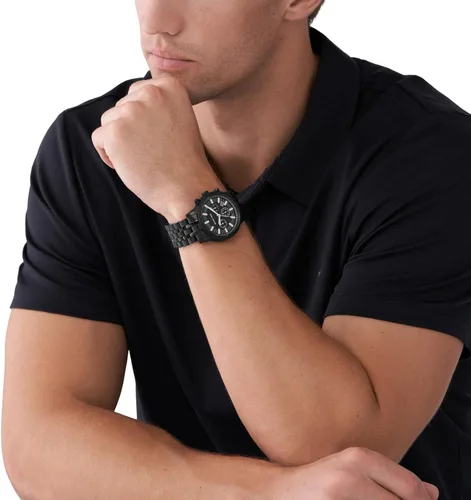 Vista 4 de Michael Kors Reloj de cuarzo Hutton para hombre, Negro -, MK9089 - Reloj cronógrafo Hutton