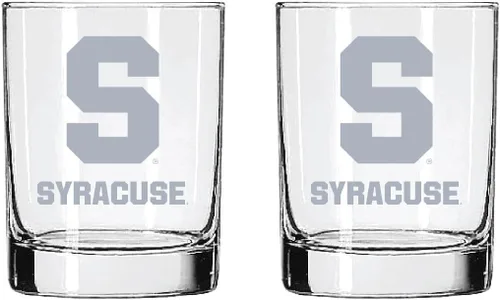 Vista 21 de Alabama - Juego de 2 vasos de cristal grabado satinado de 2 caras Marea carmesí de Alabama