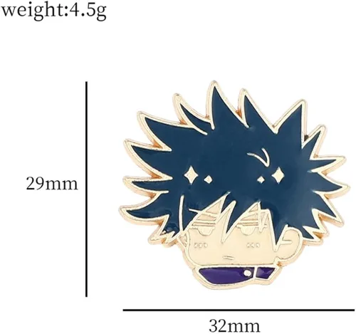 Vista 2 de Broche de anime japonés de Tokio, alfileres de metal para hombres y mujeres, fanáticos de solapa, insignias de solapa, colección de regalo
