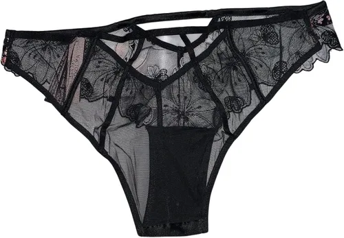 Vista 2 de Victorias Secret Calzones bordados y malla muy sexy color negro Negro