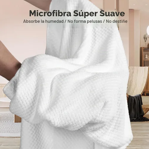 Vista 5 de Umisleep Toalla de pelo extra grande de microfibra para mujer, cabello largo, rizado y grueso, toalla de pelo súper suave antiencrespamiento