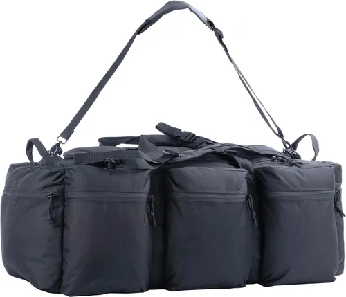 Vista 17 de Bolsa de lona militar grande de 100 L, bolsa de lona para despliegue, equipo deportivo, bolsa de equipaje de viaje con correas desmontables para AT