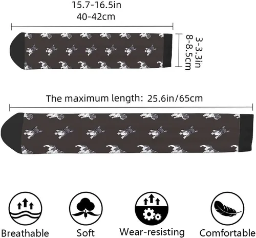 Vista 2 de AOYEGO Farm Animals Funny Socks Cute Animals Horse Cow Novelty Casual Crew Socks Contrast Color Design for Women Men Gift