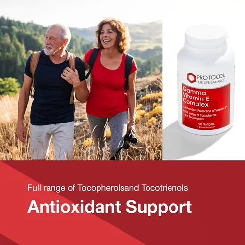 Vista 3 de PROTOCOL FOR LIFE BALANCE Gamma E Toco Complex - Vitamina E 300 mg - Apoyo antioxidante - para la salud cardiovascular y la salud cerebral