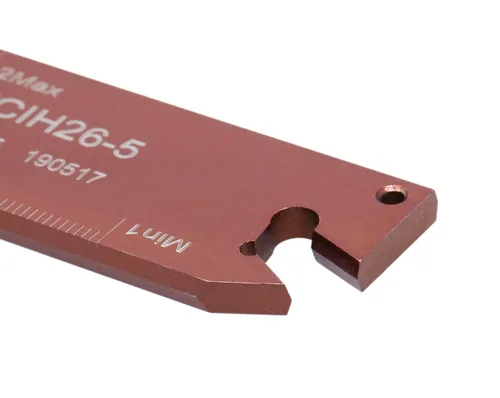 Vista 11 de Accusize Industrial Tools para insertos GTN-2, ancho 0.087–0.094 pulgadas, altura 0.75 pulgadas, NCIH19-2 Hoja ajustable de parada positiva