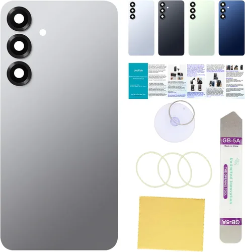 Vista 94 de Compatible con Samsung Galaxy Note 8 - Carcasa trasera de repuesto de cristal de 6.3 pulgadas, SM-N950, todos los portadores con manual de Negro