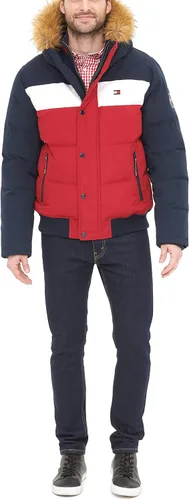 Vista 4 de Tommy Hilfiger Chaqueta bomber de esnórquel acolchada de tela ártica para hombre