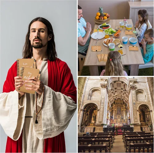 Vista 6 de INSADA Diario de oración cristiana en espiral a granel con bolígrafos, bloc de notas con rayas pequeñas (4.13 x 5.43 pulgadas), regalos del día