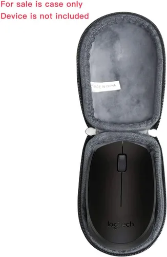 Vista 2 de Hermitshell Estuche rígido de viaje para ratón inalámbrico Logitech M170 (negro)