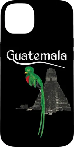 Vista 15 de Guate Quetzal Guatemala Maya Antigua Tikal Coban Volcan Cafe - Carcasa para iPhone 17