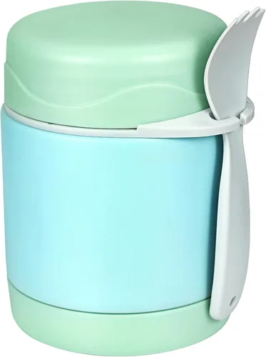 Vista 17 de Termo de sopa de 10 onzas para comida caliente para niños, tarro de comida aislado, contenedor térmico de almuerzo de comida caliente, caja de Negro