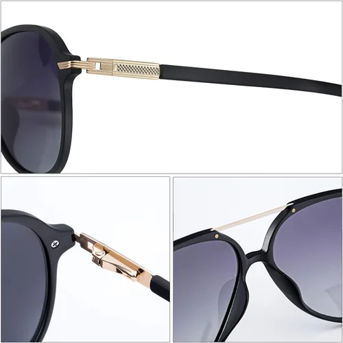 Vista 3 de ZENOTTIC gafas de sol polarizadas aviador para hombres mujeres UV400 protección TR90 marco ultra ligero piloto forma gafas