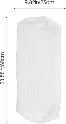 Vista 6 de Healeved Funda de almohada cilíndrica de 23.62 x 9.84 pulgadas, con cremallera, protector de almohada de cuello de oficina, funda de soporte