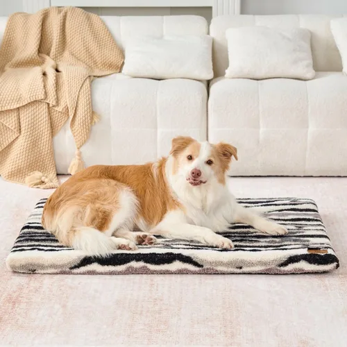 Vista 18 de LIORCE Cama para perros pequeños, almohadilla para jaula para cachorros con funda extraíble lavable y forro impermeable, tapete de espuma