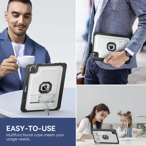 Vista 7 de ZoneFoker Funda para iPad Pro 12.9 Pulgadas 6ª/5ª/4ª/3ª Generación 2022/2021/2020/2018, Funda Protectora Esbelta y Resistente para iPad Pro 12.9