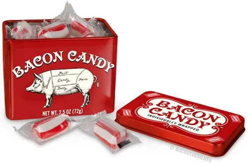 Vista 4 de Accoutrements Archie McPhee - Caramelos de tocino, 2.5 onzas, 12 piezas