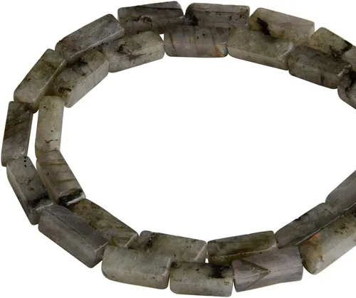 Vista 31 de Espaciador de tubo rectangular de amazonita de piedra natural de 0.157 x 0.512 in, cuentas sueltas para manualidades, pulseras, collares, joyería