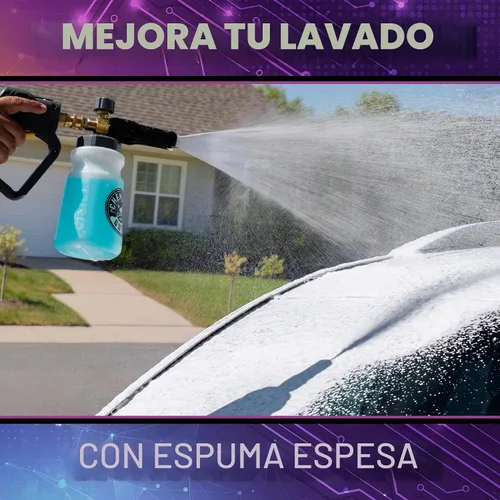 Vista 3 de Chemical Guys, Adjustable Foam Cannon for Pressure Washers, 32 oz