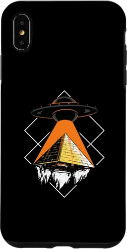 Vista 7 de iPhone 15 Funny Alien Addiction Pyramid Of Cheops UFO Case