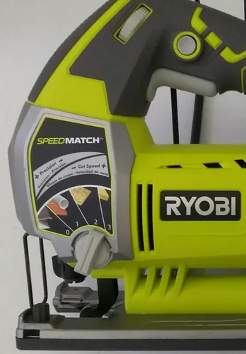 Vista 7 de RYOBI JS651L1 6.1 Amp rompecabezas orbital de velocidad variable con coincidencia de velocidad