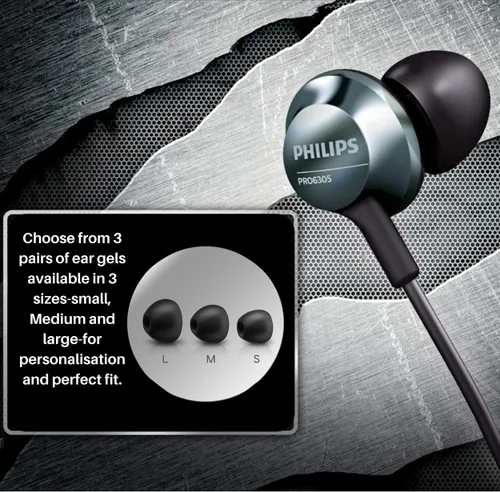 Vista 6 de Philips Auriculares profesionales con cable con micrófono, auriculares de audio de alta resolución con cable, ligeros y cómodos auriculares