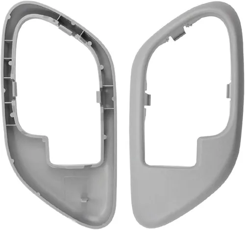 Vista 6 de Un par de manijas de puerta interior con kit de bisel de repuesto 15708043 15708044 compatible con Chevy Chevrolet GMC Truck 1995-2002 C1500 C2500