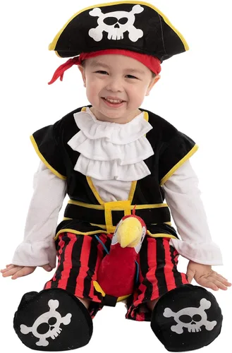 Vista 3 de Spooktacular Creations Disfraz de pirata de bebé para Halloween infantil truco o trato