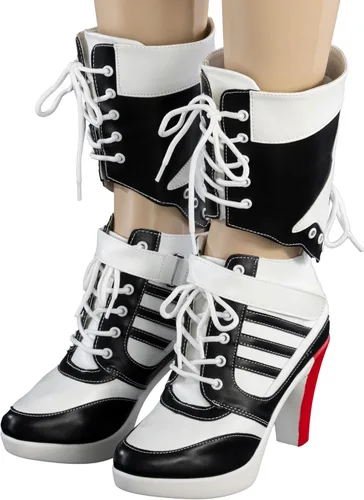 Vista 4 de Botas de tacón alto Harley Girl Villain Squad Halloween disfraz Cosplay