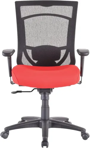 Vista 12 de Tempur-Pedic Silla de oficina de tela con respaldo de malla - Negro y gris ágata