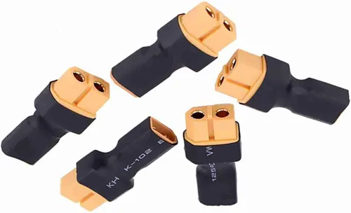 Vista 7 de Oumefar 5 unids a enchufe hembra macho adaptador convertidor para RC FPV Drone Car LiPo cargador de batería ESC (XT30 macho a hembra)