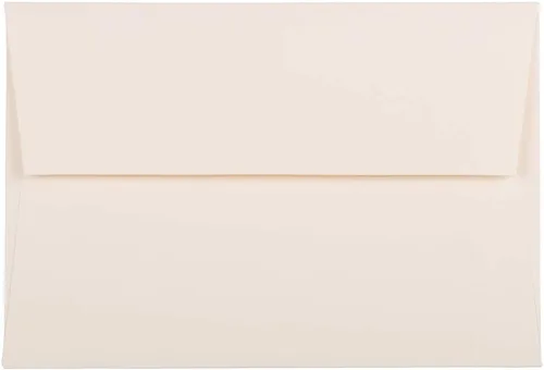 Vista 23 de JAM PAPER Sobres de invitación A6 Strathmore - 4 3/4 x 6 1/2 - Tejido blanco natural - 50