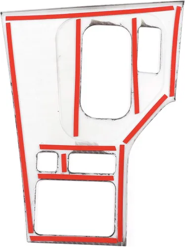 Vista 5 de Cubierta del panel de engranajes de la consola central del coche ABS para BMW Serie 5 E39 1998-2001 Accesorios de automóvil (fibra de carbono)