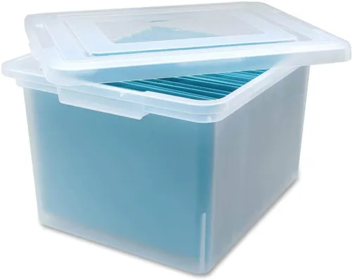 Vista 2 de Lorell LLR68925 - Caja de archivos de plástico para cartas/legales, 1 EA