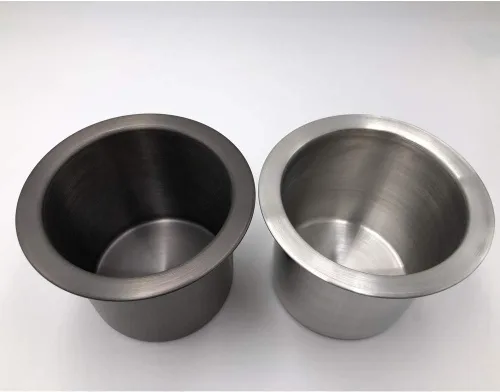 Vista 5 de Run - Juego de 1 soporte de acero inoxidable para bebidas de mesa de póquer (plateado)