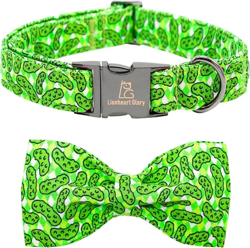 Vista 18 de Lionheart glory Collar de perro con bandera estadounidense del 4 de julio, collar con lazo para perro, Día de la Independencia, resistente