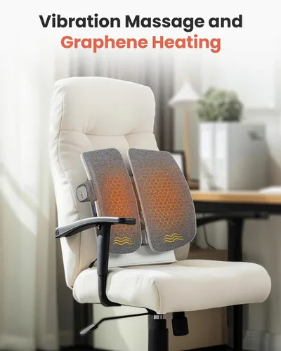 Vista 7 de COMFIER Soporte lumbar térmico y masajeador de cuello